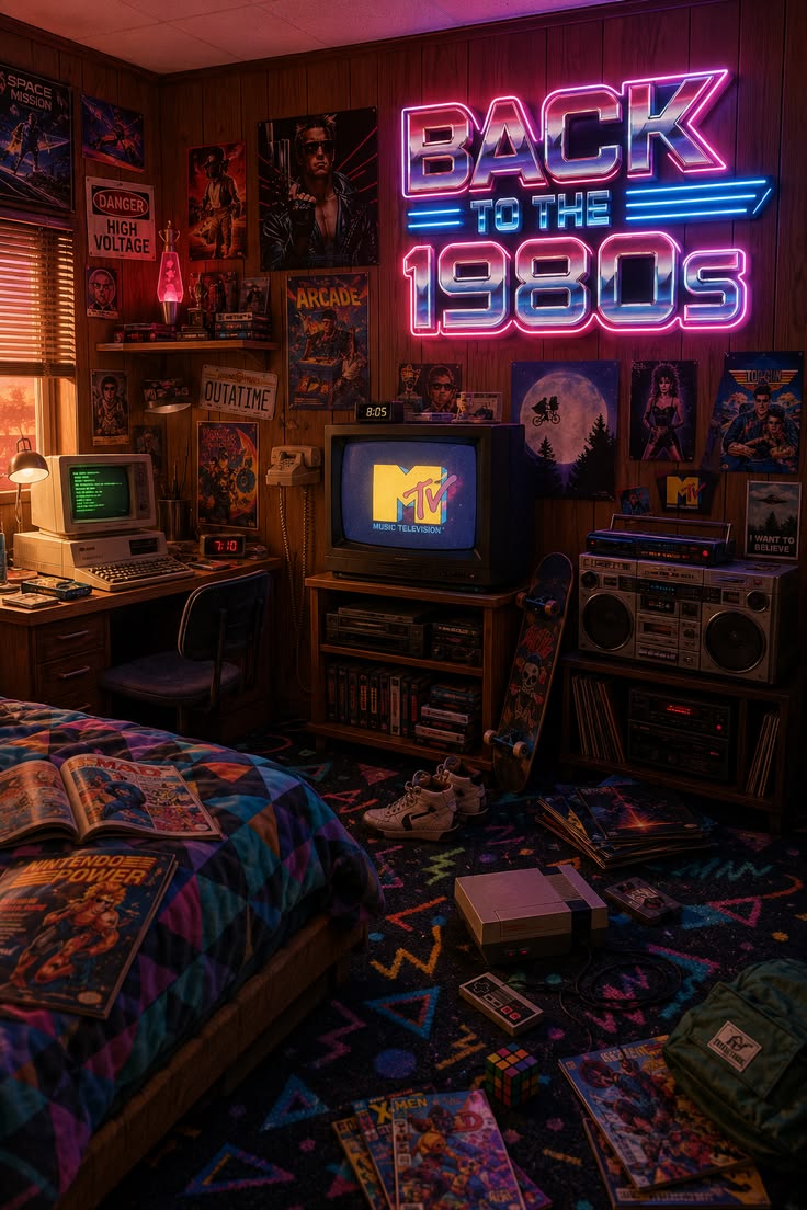 Comfy gaming 1980s