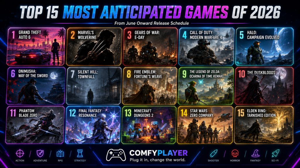 Top 15 Most Anticipated Games of 2026
