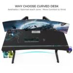 Euroka Ergonomic gaming desk