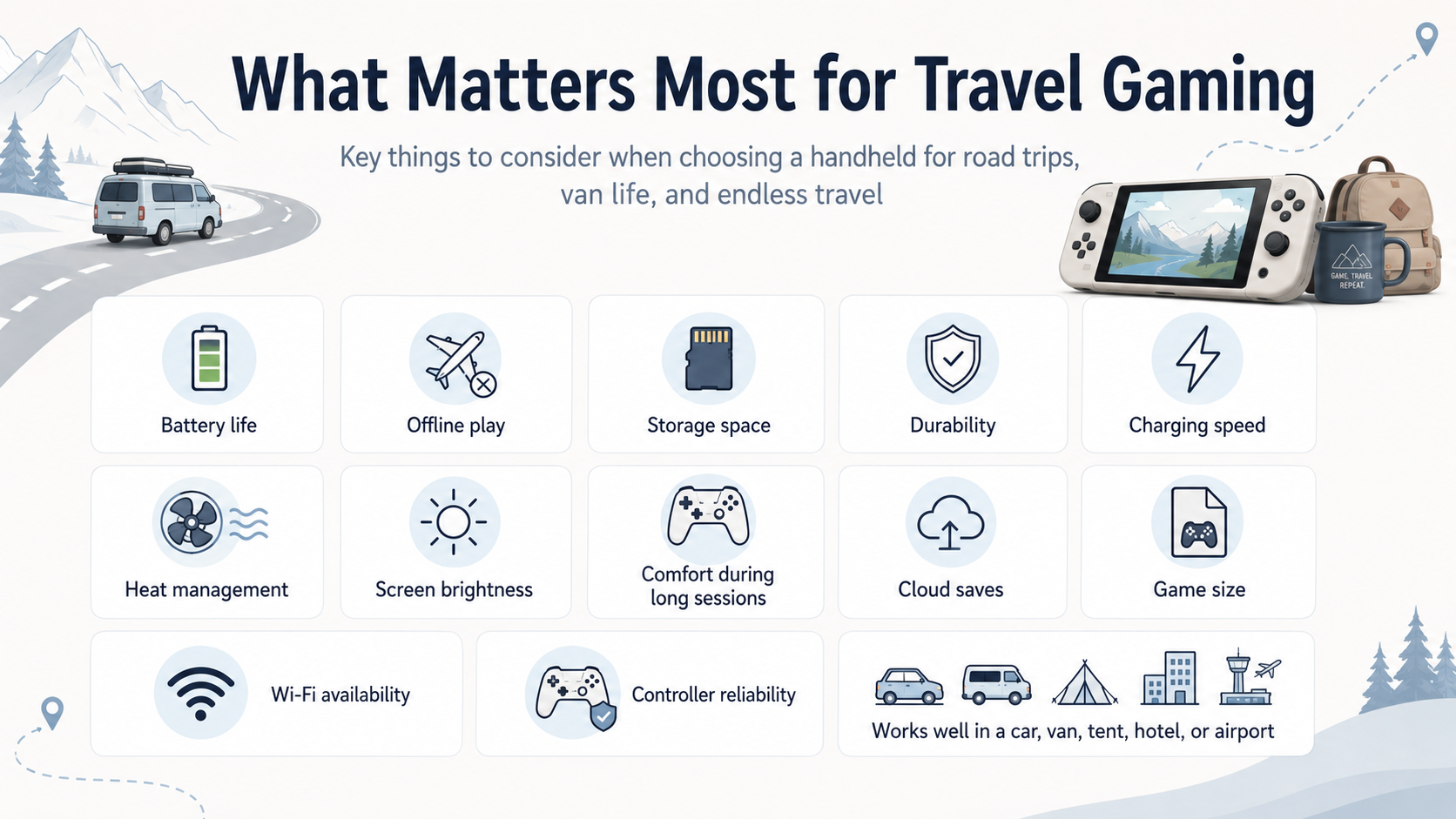 Things you should care about when choosing your gaming handheld for a road trip Things you should care about when choosing your gaming handheld for a road trip